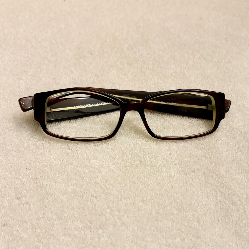 Oliver Peoples Rectangular Tortoise Shell Dorfman… - image 7